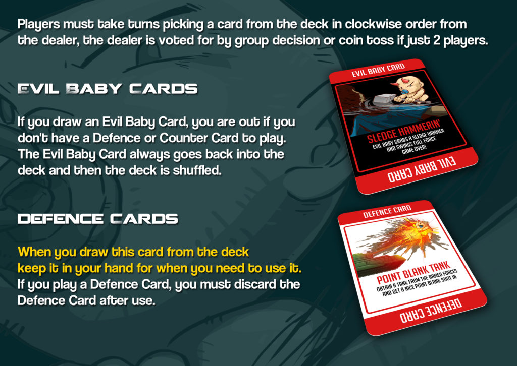 Evil Baby Survival Card Game Rules